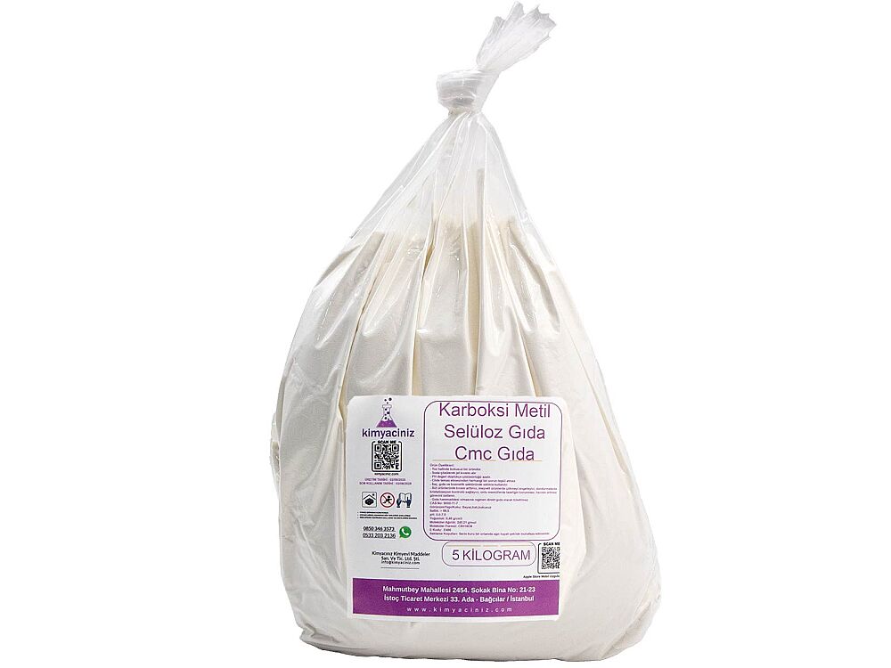 Karboksi Metil Selüloz Gıda - Cmc Gıda 5 KG - 1