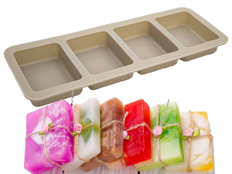 Kare 4'lü Silikon Kalıbı KM-792 - 1