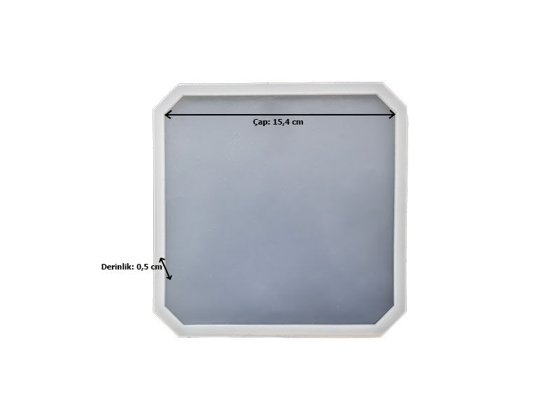 Kare Bardak Altlığı Epoksi Kalıbı EPK-567 - 2