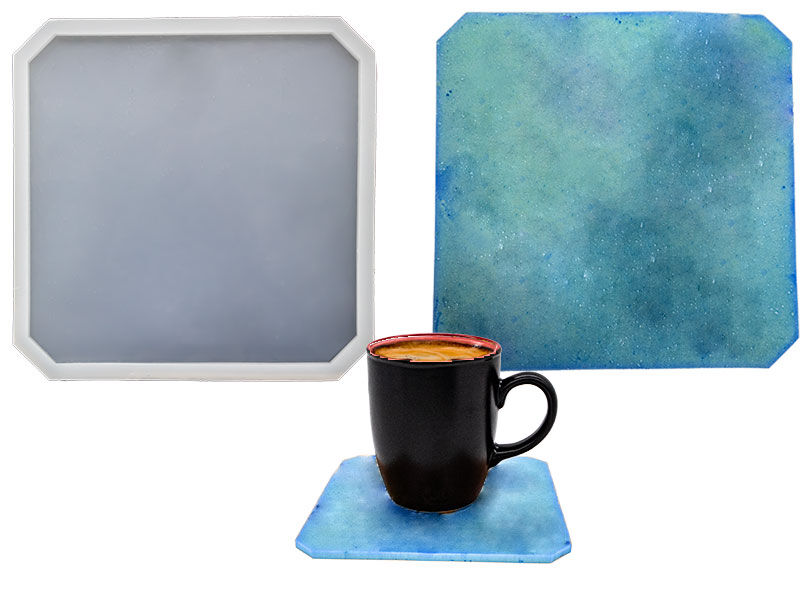 Kare Bardak Altlığı Epoksi Kalıbı EPK-567 - 1