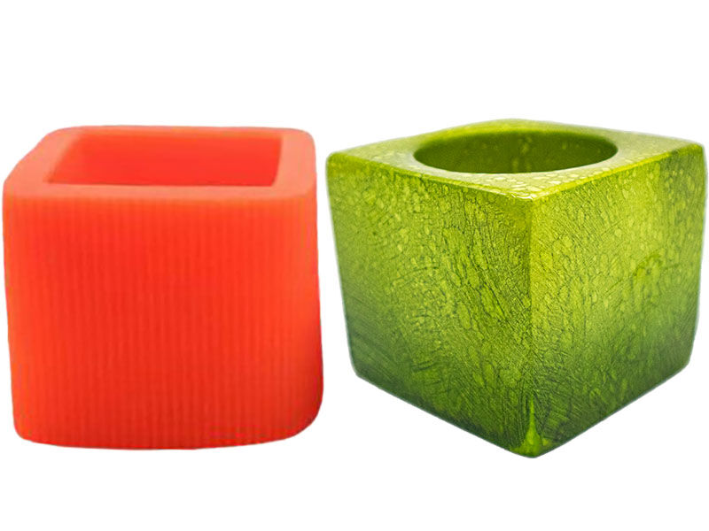 Kare Beton Saksı Silikon Kalıbı B-87 - 1