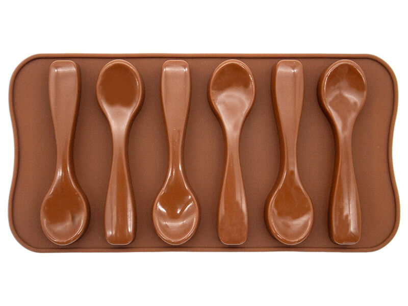 Kaşık Çikolata 6'lı Silikon Kalıbı KM-088 - 1