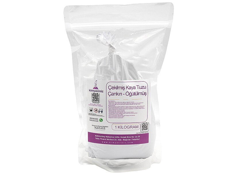 Çekilmiş Kaya Tuzu - Çankırı - Öğütülmüş 1 KG - Kimyacınız