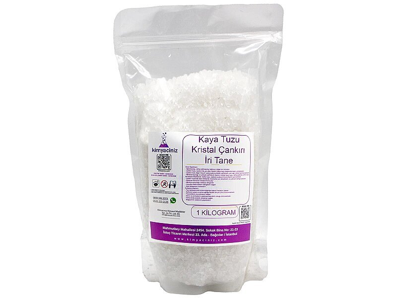 Kaya Tuzu Kristal Çankırı - İri Tane 1 KG - Kimyacınız