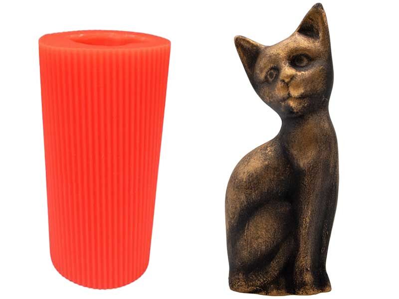 Kedi Silikon Mum Kalıbı M-73 - 1
