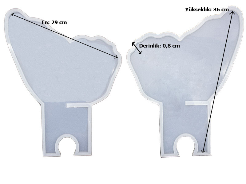 Kelebek Rahle Kalıbı Epoksi Kalıbı EPK-879 - 2