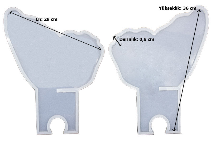Kelebek Rahle Kalıbı Epoksi Kalıbı EPK-879 - 2