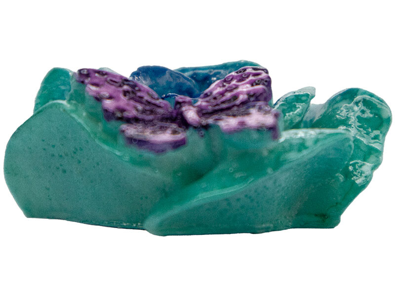 Kelebekli Gül Silikon Mum Kalıbı M-93 - 3