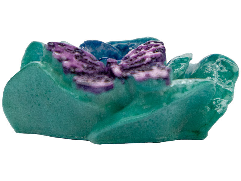 Kelebekli Gül Silikon Mum Kalıbı M-93 - 3