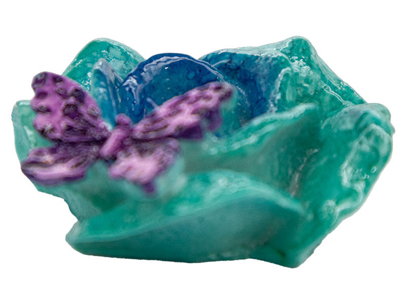 Kelebekli Gül Silikon Mum Kalıbı M-93 - 4