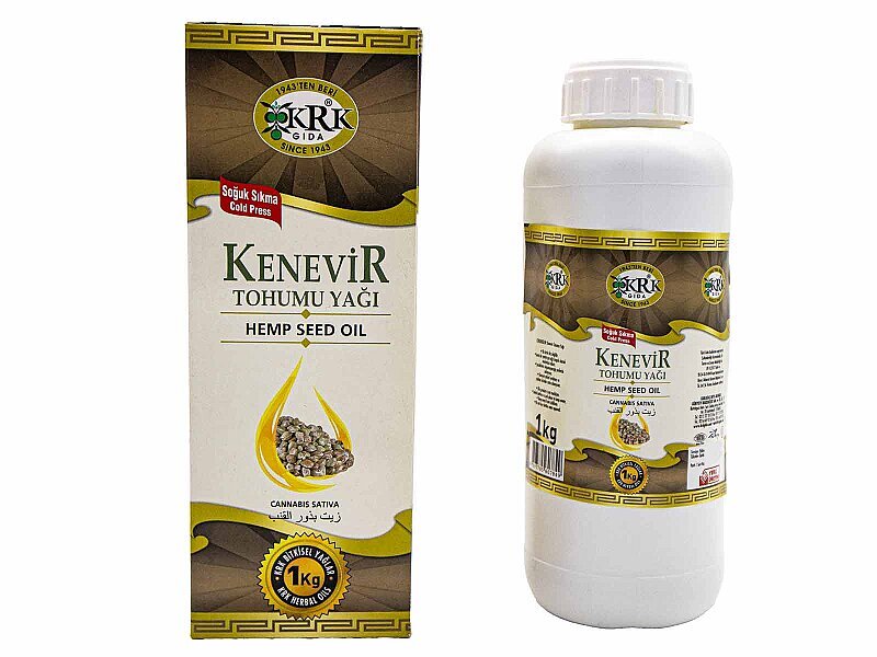 Kenevir Tohumu Yağı 1 KG - KRK GIDA