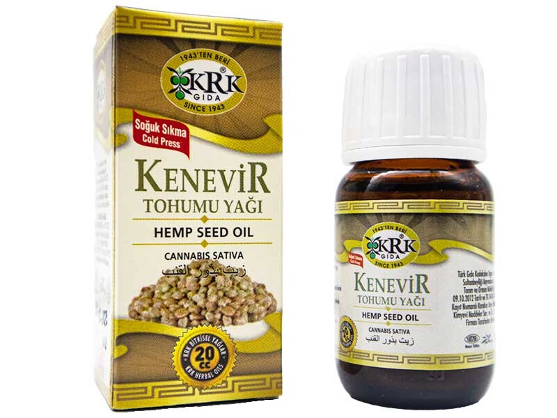 Kenevir Tohumu Yağı 20 CC 12 Adet - KRK GIDA
