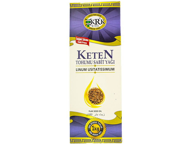 Keten Tohumu Yağı 1 KG - KRK GIDA