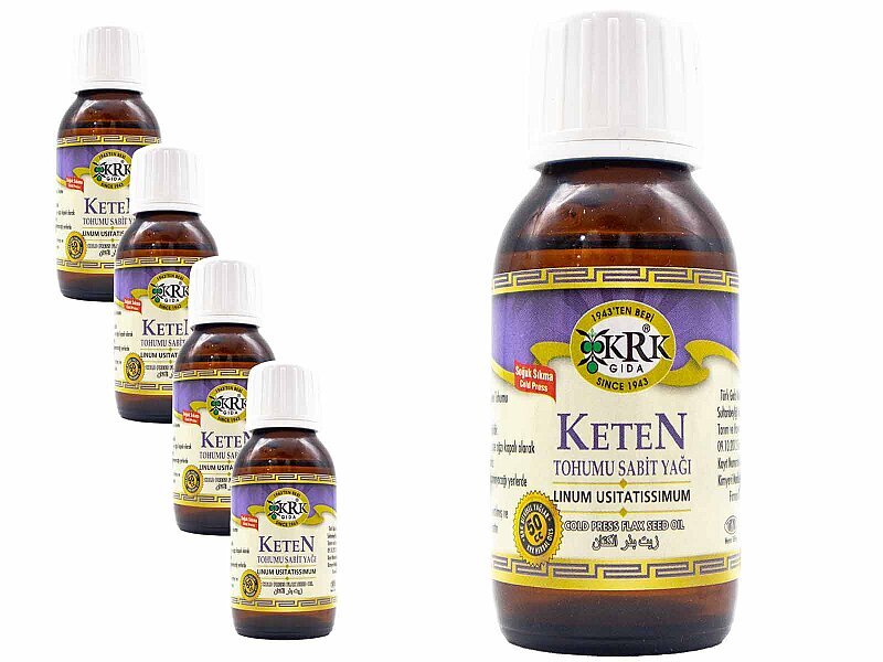 Keten Tohumu Yağı 50 CC 12 Adet - KRK GIDA