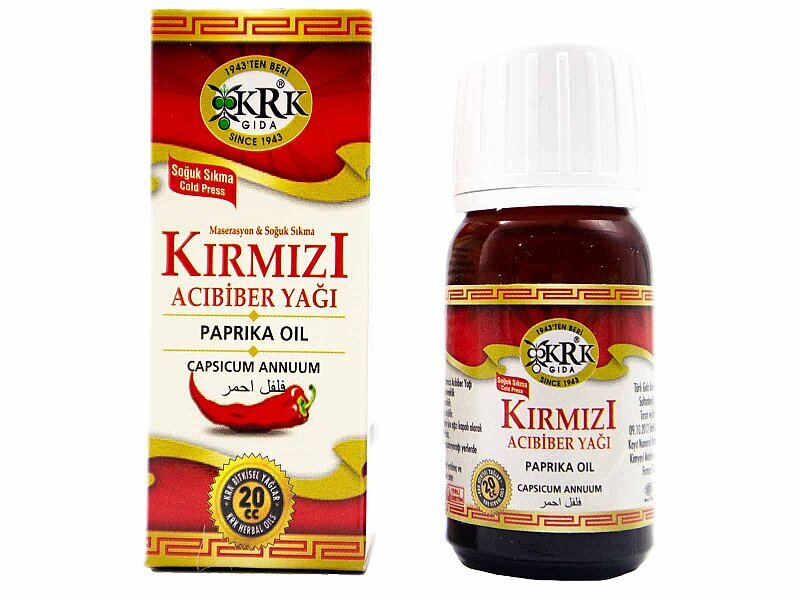 Kırmızı Acıbiber Yağı 20 CC 12 Adet - 2
