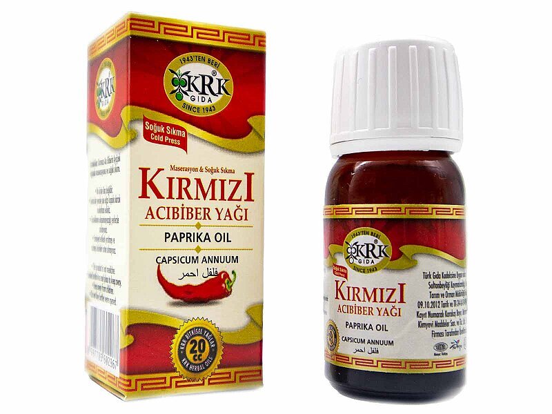 Kırmızı Acıbiber Yağı 20 CC - KRK GIDA
