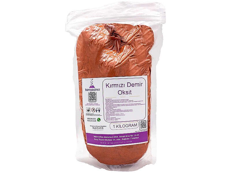 Kırmızı Demir Oksit 1 KG - Kimyacınız
