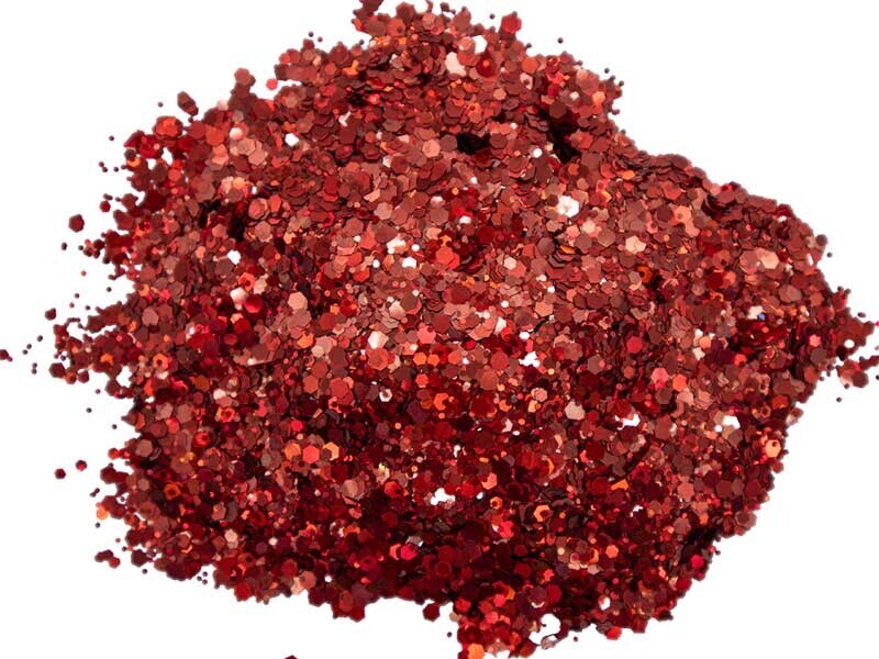 Kırmızı Glitter Sim Süsleme Aksesuarı 25 GR - Kimyacınız