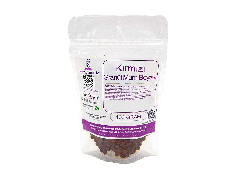 Kırmızı Granül Mum Boyası 100 GR - 1