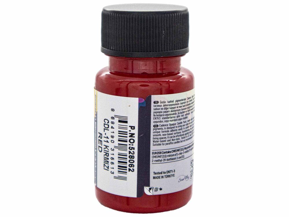 Kırmızı Opak Mum Boyası Cadence CDL 11 50 ml - 2