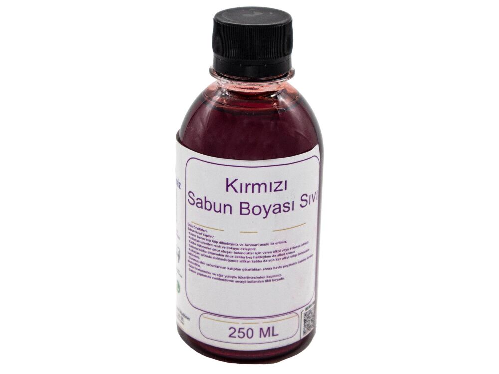 Kırmızı Sabun Boyası - Sıvı 250 CC - 1