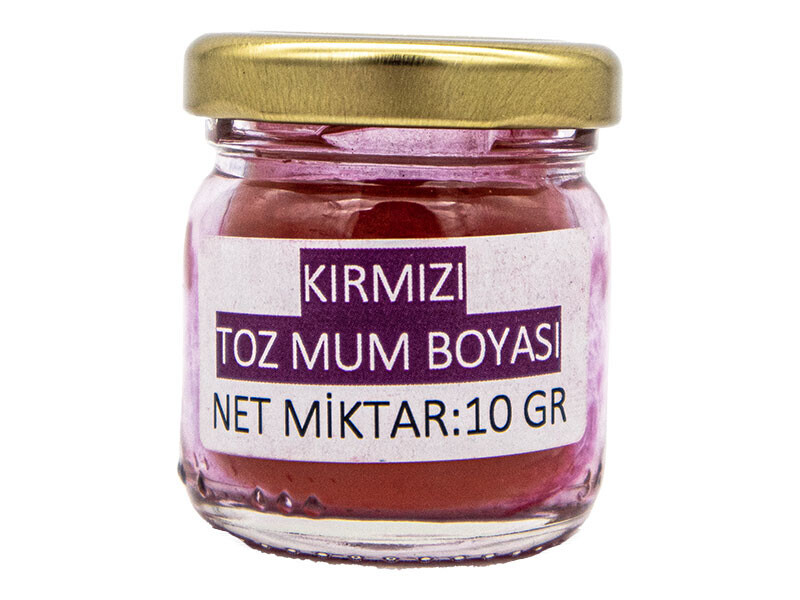 Kırmızı Toz Mum Boyası 10 GR - Kimyacınız