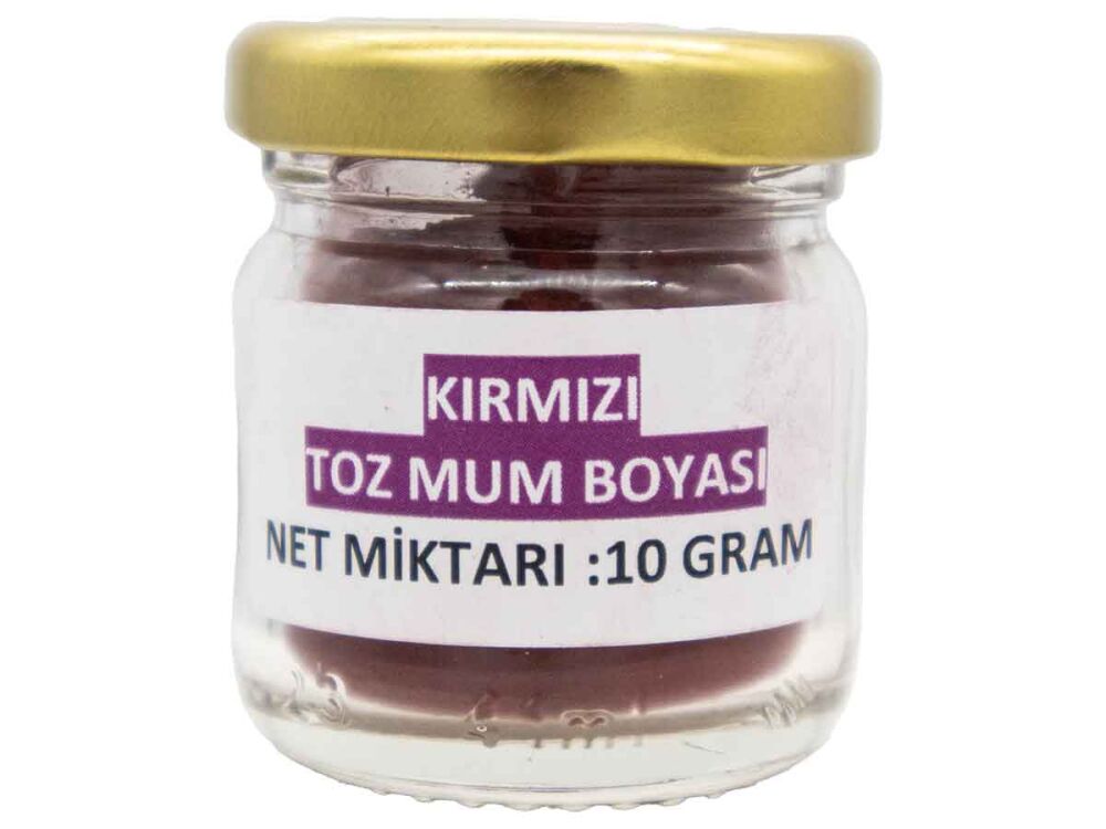 Kırmızı Toz Mum Boyası 10 GR - 1