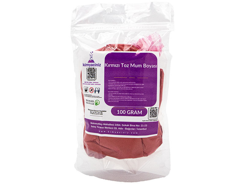 Kırmızı Toz Mum Boyası 100 GR - 1