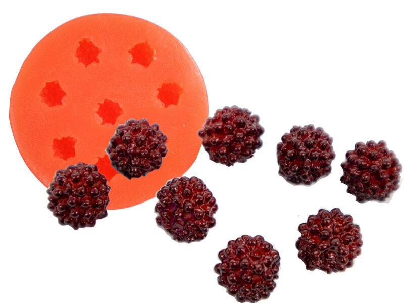 Küçük Böğürtlen Silikon Mum Kalıbı M-69 - 1