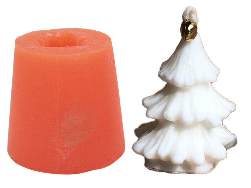 Küçük Çam Ağacı Silikon Mum Kalıbı M-250 - 2