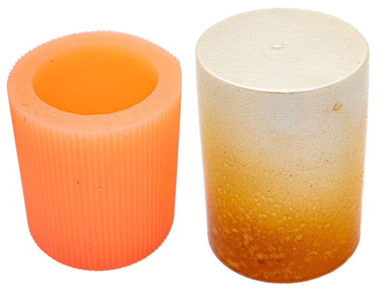 Küçük Silindir Silikon Mum Kalıbı M-264 - 1