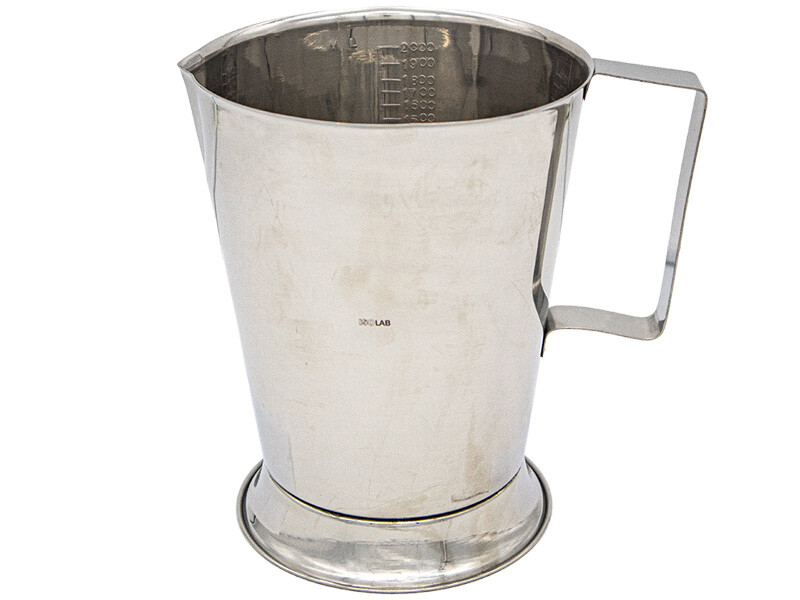 Kulplu Paslanmaz Çelik Beher 2000 ML - Diğer