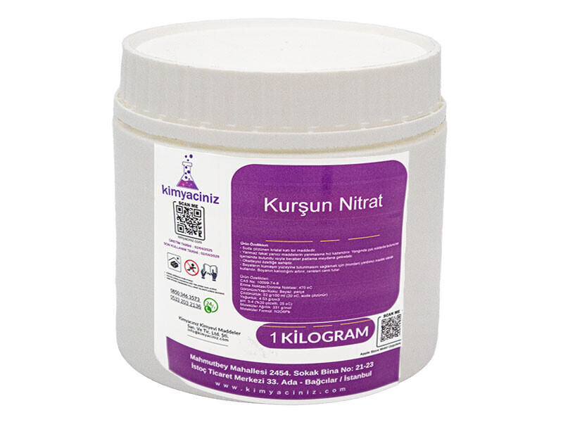 Kurşun Nitrat 1 KG - Kimyacınız