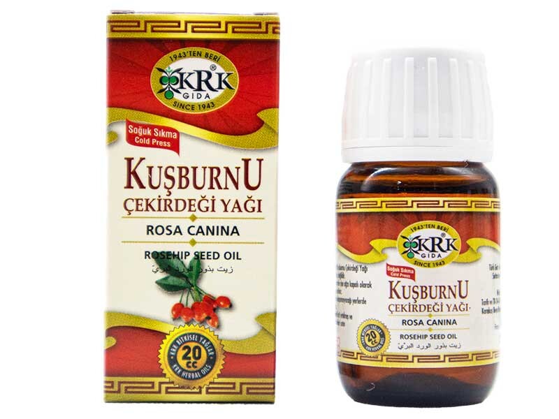 Kuşburnu Çekirdeği Yağı 20 CC 12 Adet - KRK GIDA