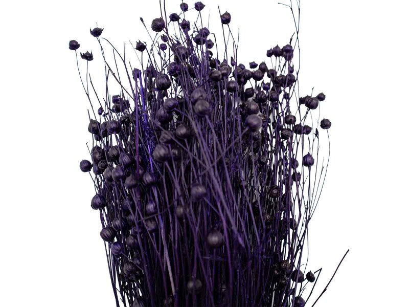 Lacivert Keten Otu Kuru Çiçek Demeti - 2