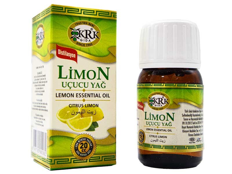 Limon Uçucu Yağı 20 CC 12 Adet - KRK GIDA