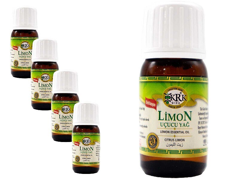 Limon Uçucu Yağı 20 CC 12 Adet - KRK GIDA
