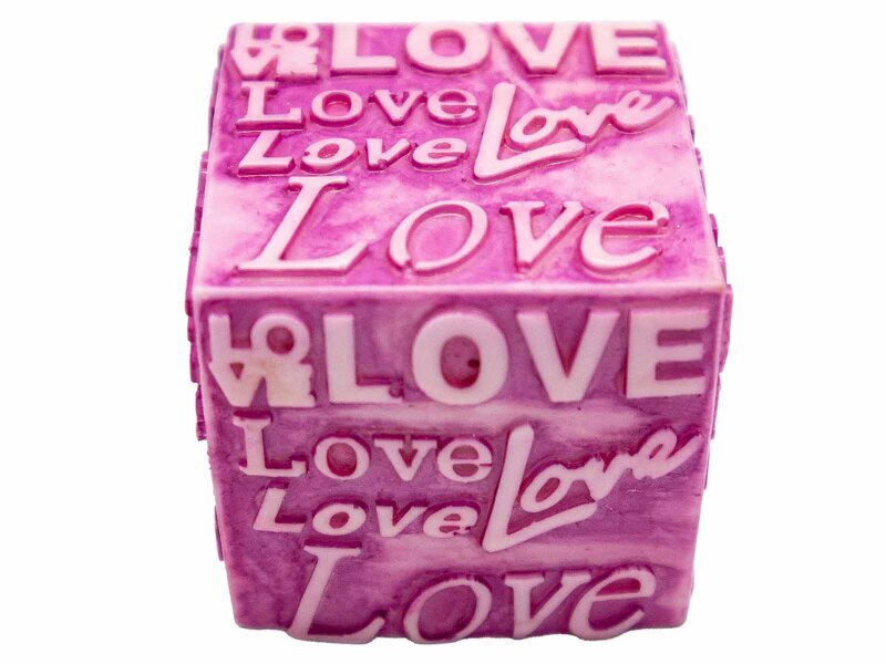 Love Yazılı Kare Silikon Mum Kalıbı M-309 - 3