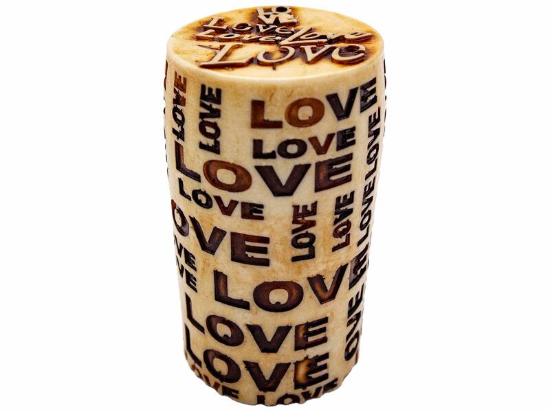 Love Yazılı Silindir Silikon Mum Kalıbı M-228 - 3