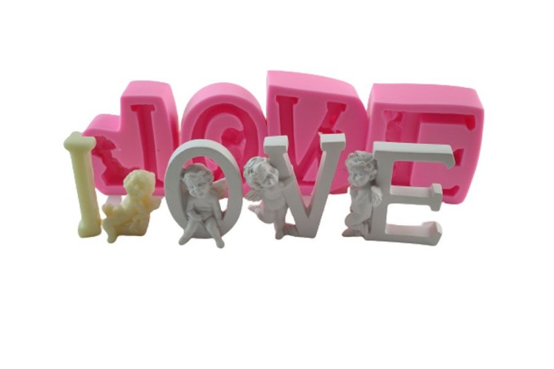 Love Yazısı Silikon Harf Kalıbı H-20 - Kimyacınız