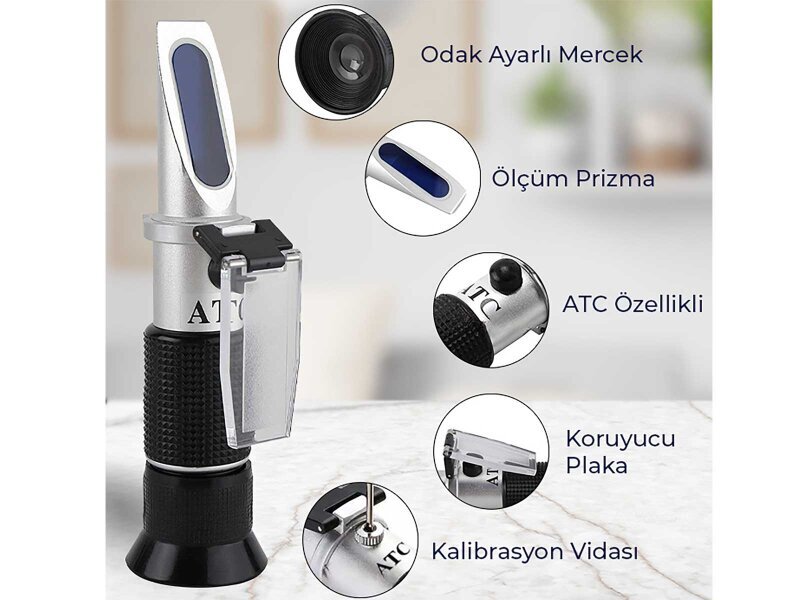 Loyka 0–32 Brix Dürbün El Tipi Refraktometre - 7