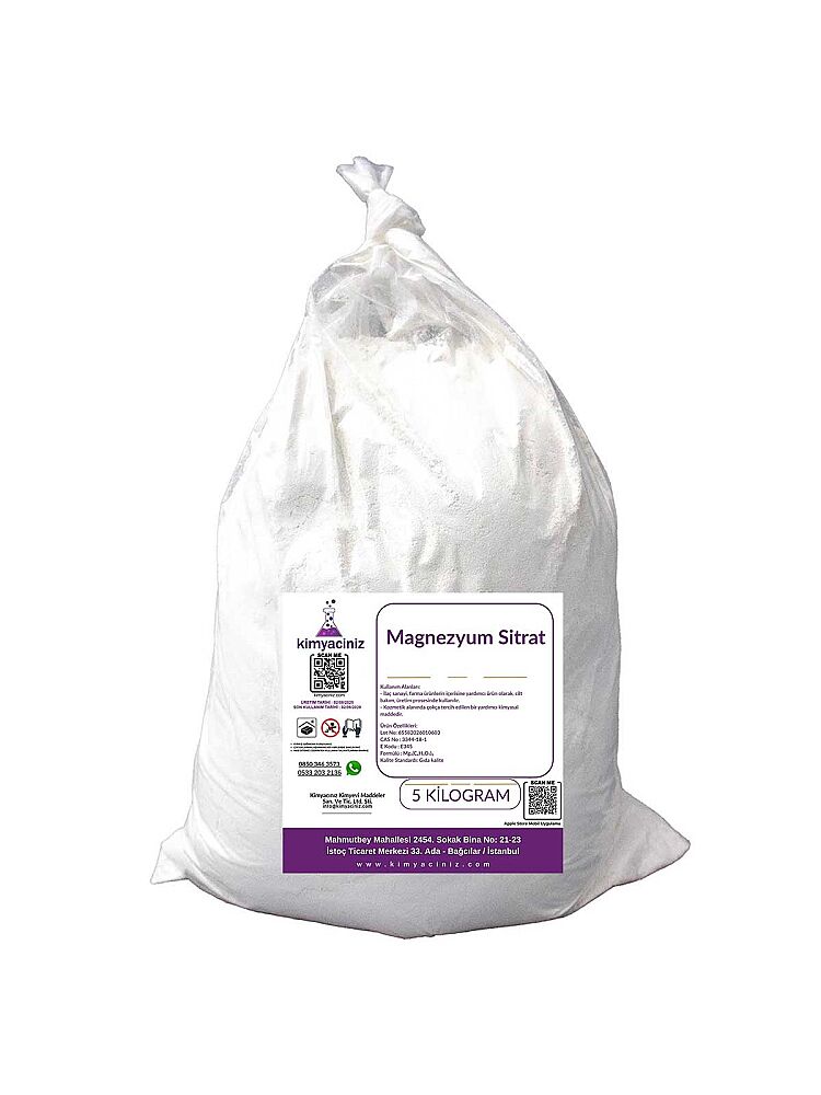 Magnezyum Sitrat 5 KG - 1