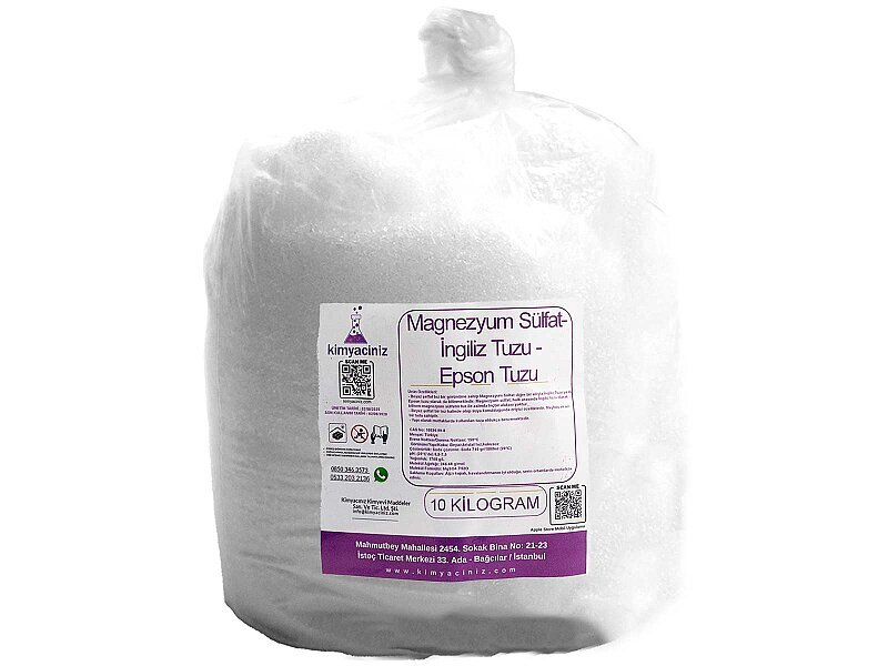 Magnezyum Sülfat - İngiliz Tuzu - Epsom Tuzu 10 KG - 1