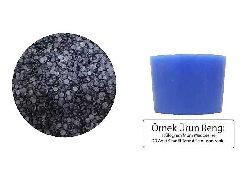 Mavi Granül Mum Boyası 1 KG - 2
