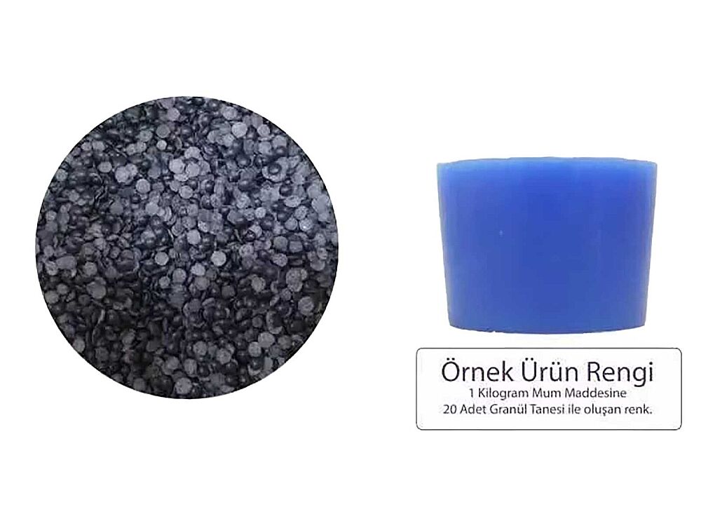 Mavi Granül Mum Boyası 1 KG - 2