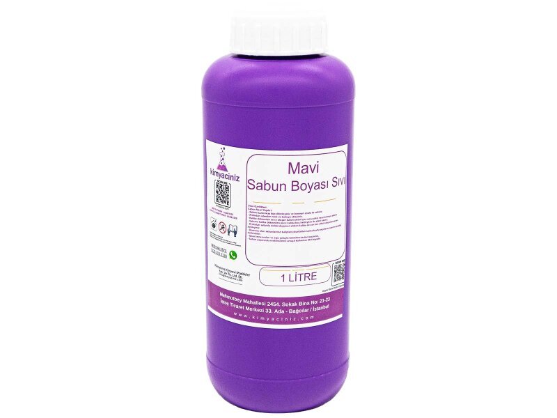 Mavi Sabun Boyası - Sıvı 1 LT - Kimyacınız