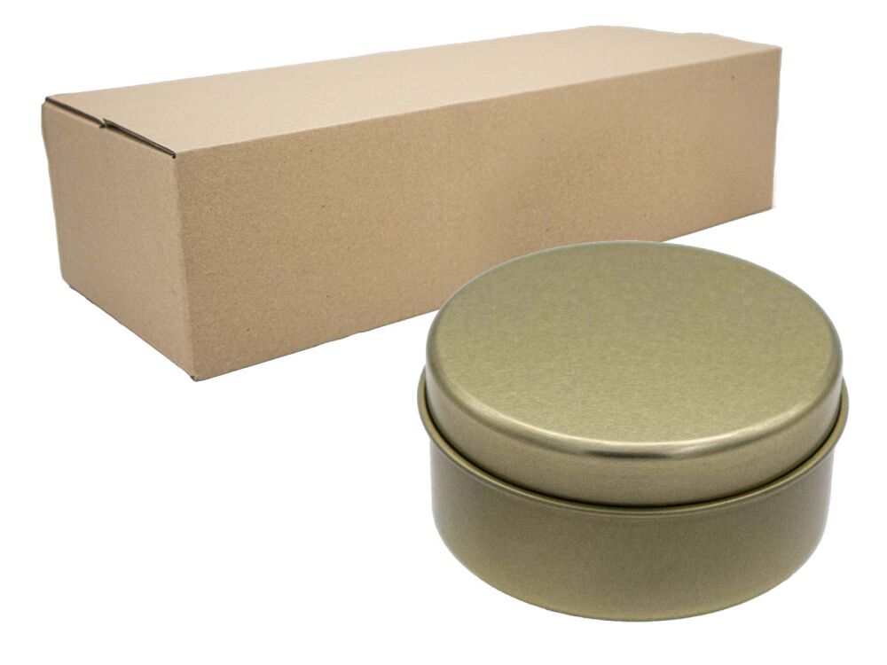 Metal Mum Kutusu Altın Sarısı 180 CC - 100 Adet - 1