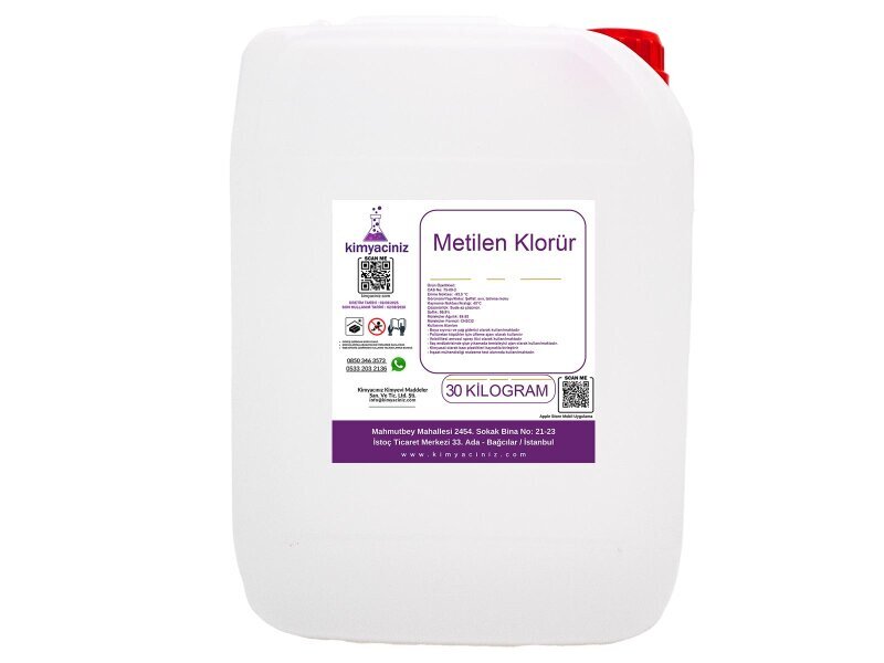 Metilen Klorür 30 KG - Kimyacınız