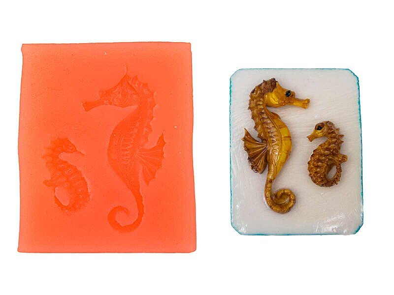 Mini Deniz Atı Silikon Mum Kalıbı M-352 - Kimyacınız