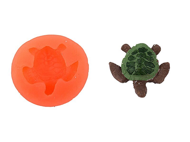 Mini Kaplumbağa Silikon Mum Kalıbı M-347 - Kimyacınız